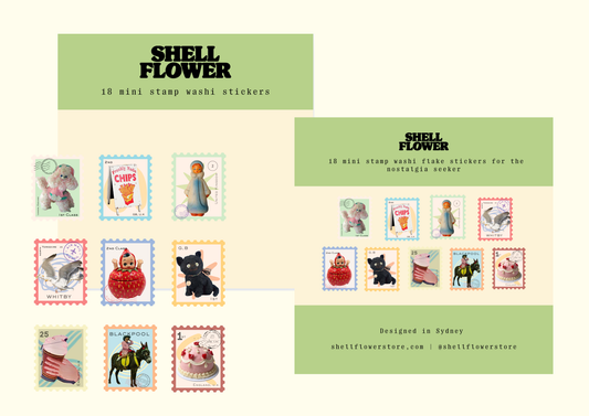 Stamps Washi Flake Stickers