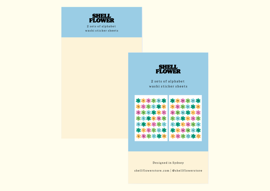 Alphabet Washi Sticker Pack