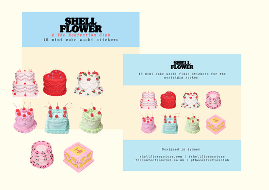 Cakes Washi Flake Stickers
