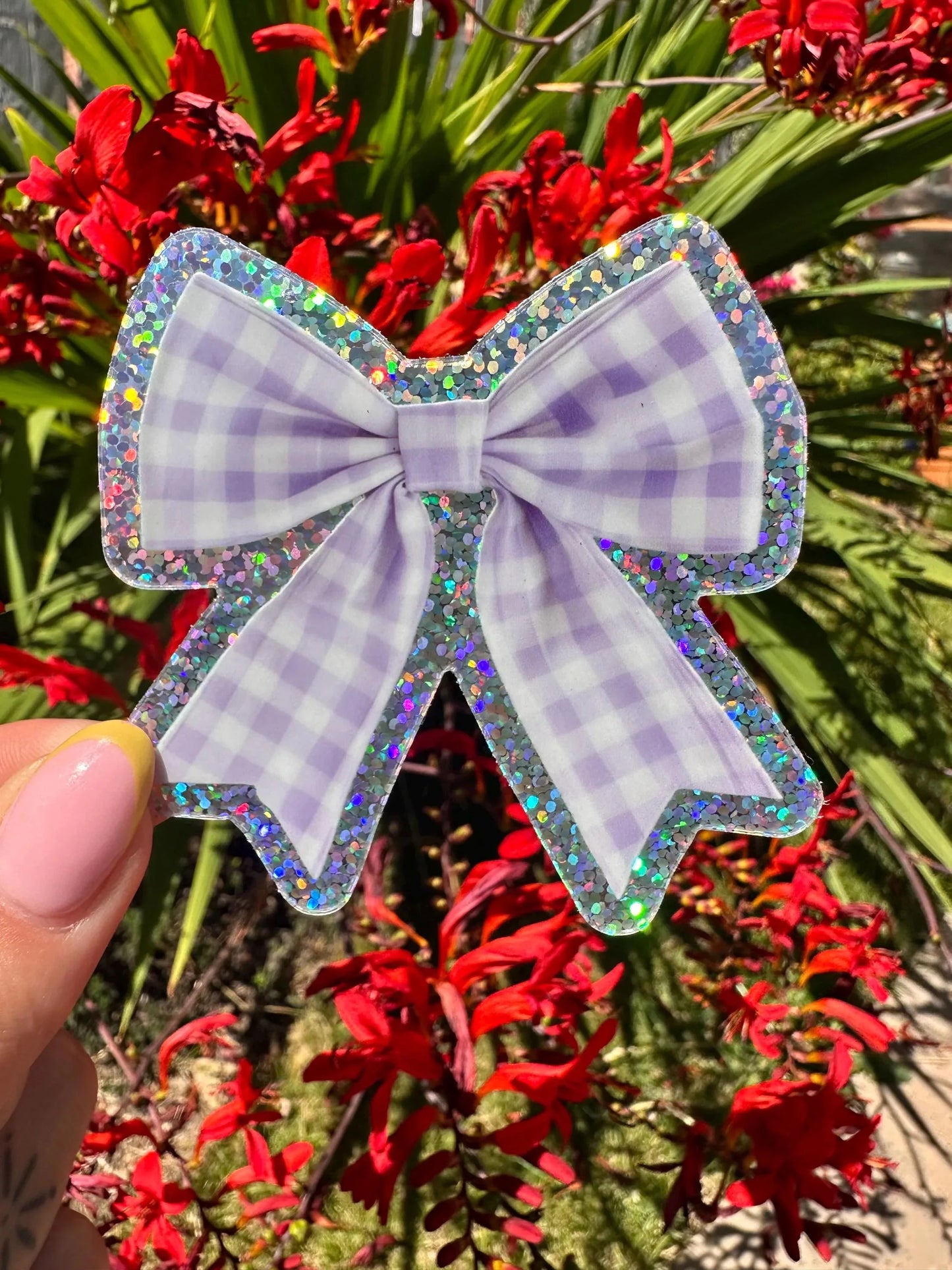 Bow Glitter Sticker