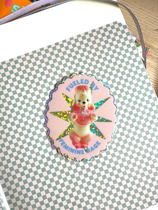 Poodle Glitter Sticker