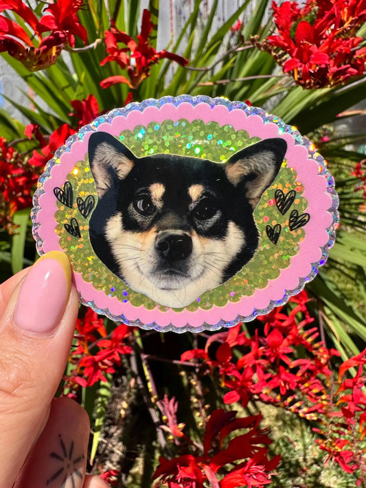 Juno Glitter Sticker