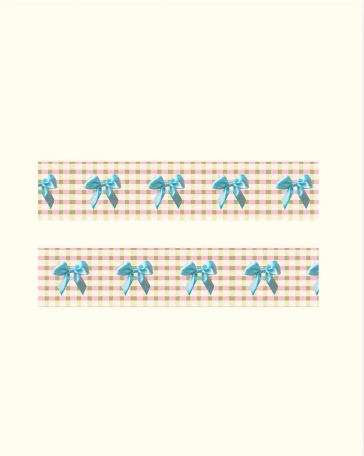 Gingham Bow Washi Tape