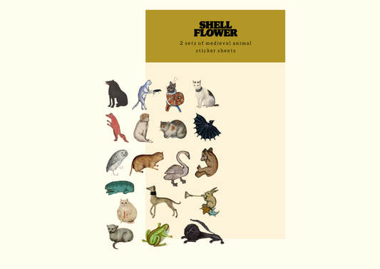PRE-ORDER Medieval Animal Sticker Sheet