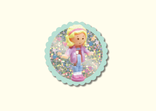 Polly Glitter Sticker