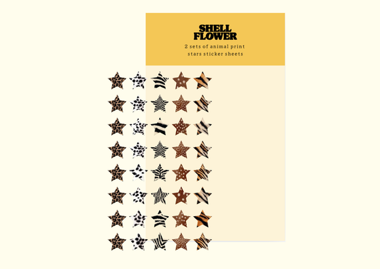 PRE-ORDER Animal Stars Sticker Sheets