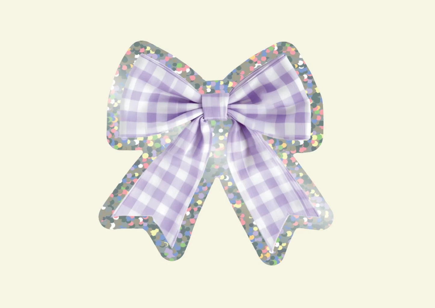 Bow Glitter Sticker