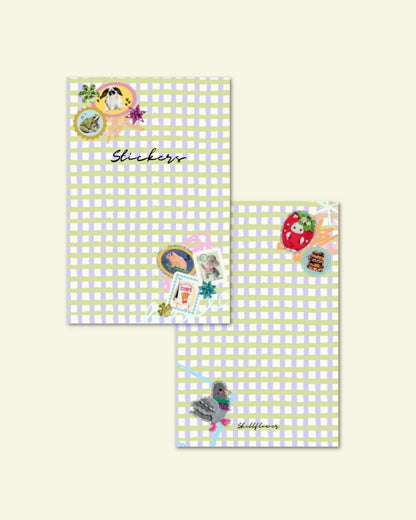 A6 Gingham Sticker Keeper