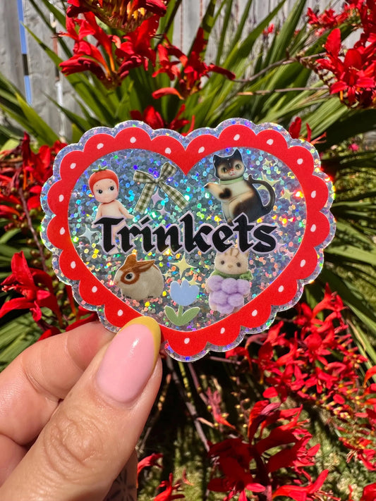 Trinkets Glitter Sticker